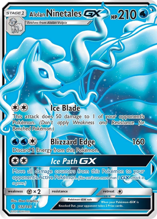 Alolan Ninetales GX (Full Art) (132/145) (SM02)