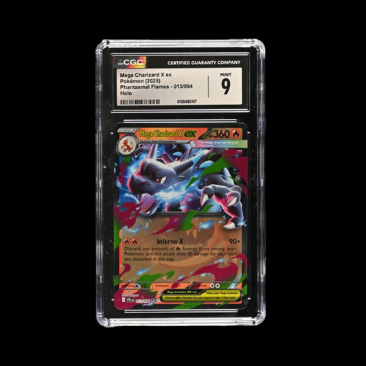 Pokemon Slab Mega Charizard 013 2025 CGC 9 Mint