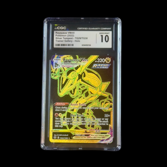 Pokemon Slab Rayquaza VMAX TG29 CGC 10 Gem 2022