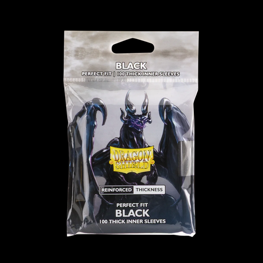 Dragon Shield Perfect Fit Inner Black Sleeves 100x