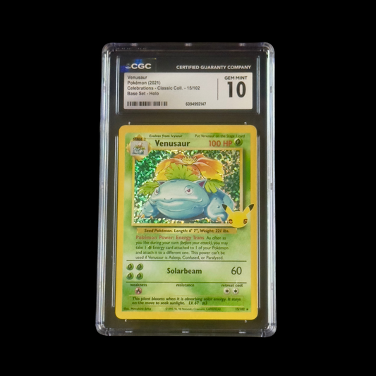 Pokemon Slab Venusaur 15 Celebration CGC 10 Gem 2021