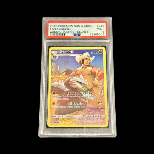 Pokemon Slab Excadrill 246 Cosmic Eclipse PSA 9 Mint 2019
