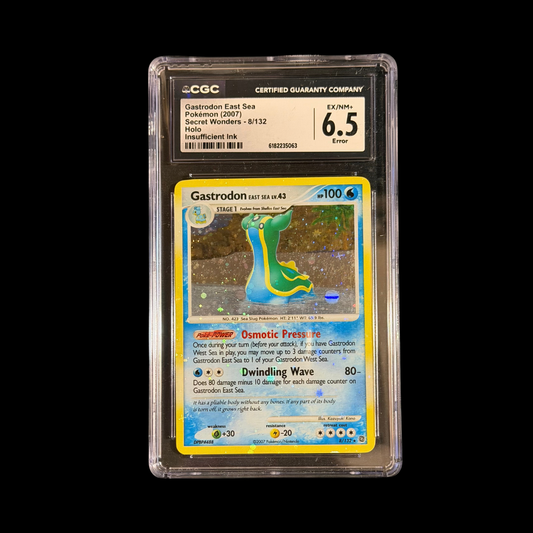 Pokemon Slab Gastrodon 8/132 Holo Bleed CGC 6.5 EX-MT 2007