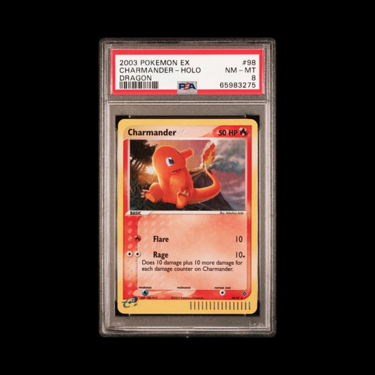 Pokemon Slab Charmander 98 Holo PSA 8 Near Mint 2003