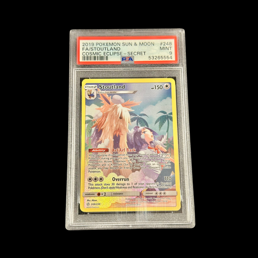 Pokemon Slab Stoutland 248 Cosmic Eclipse PSA 9 Mint 2019