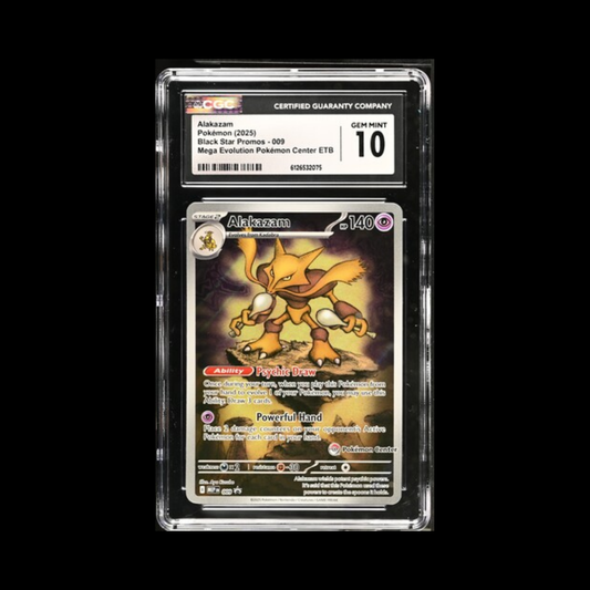 Pokemon Slab Alakazam Pokemon Center 009 CGC 10 Gem 2025