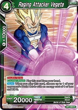 Raging Attacker Vegeta (BT1-064) (Galactic Battle) (DBS-B01)