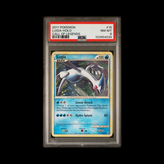 Pokemon Slab Lugia 15 Holo PSA 8 Near Mint 2011