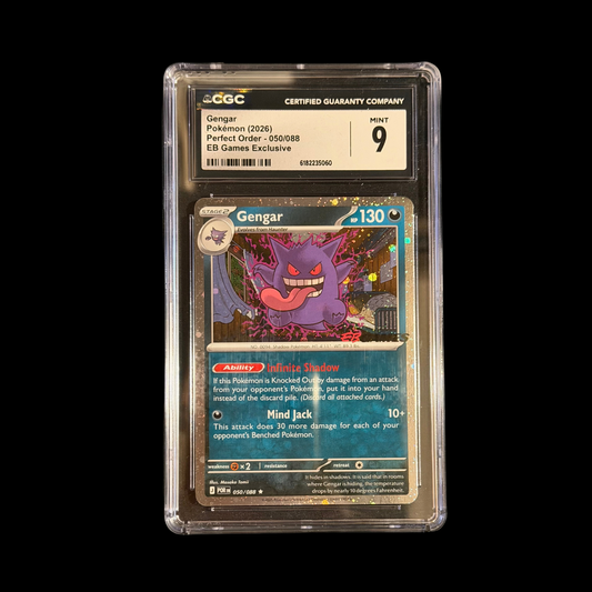 Pokemon Slab Gengar 050 EB Games CGC 9 Mint 2026