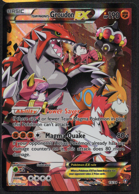 Team Magma's Groudon EX (15/34) (DCR)