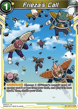 Frieza's Call (2017) (BT1-109) (Galactic Battle) (DBS-B01)
