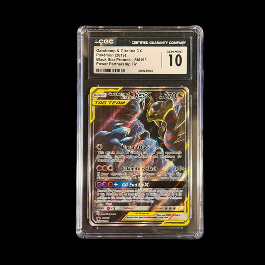 Pokemon Slab Garchomp & Giratina GX SM193 CGC 10 Gem 2019