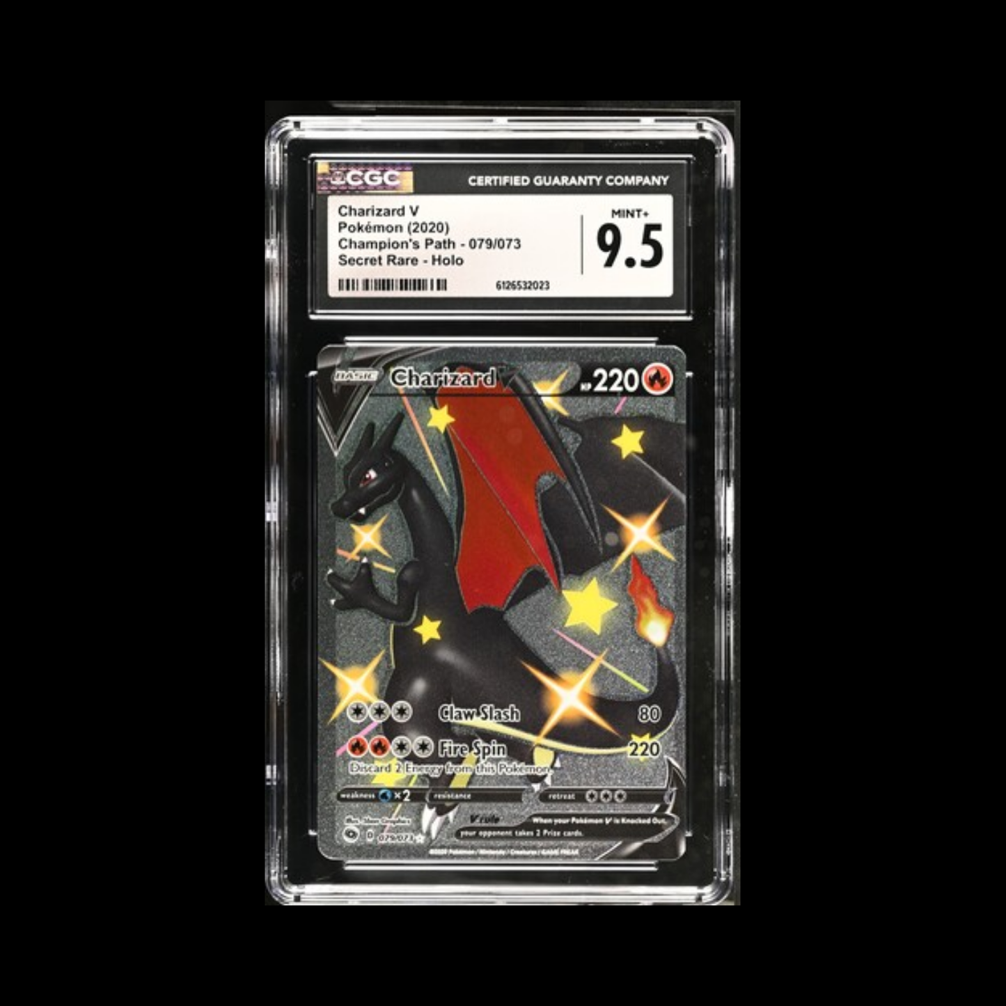Pokemon Slab Charizard V 079 CGC 9.5 Mint+ 2020