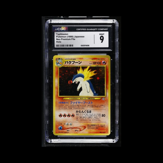 Pokemon JP Slab Typhlosion 157 Holo CGC 9 Mint 1999