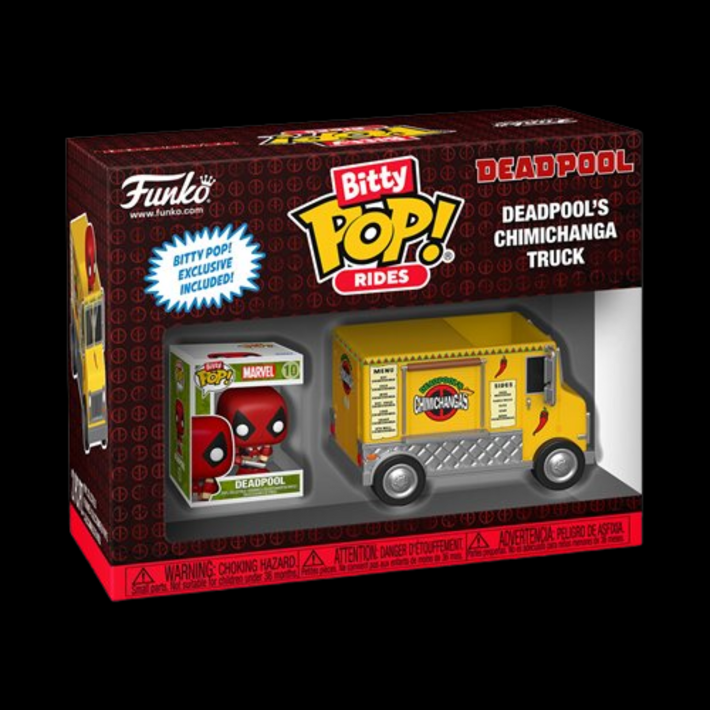 Deadpool and Chimichanga Truck Funko Bitty Pop! Ride