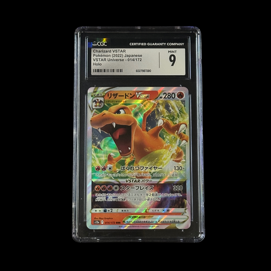 Pokemon JP Slab Charizard VSTAR Universe Holo 014/172 CGC 9 Mint 2022