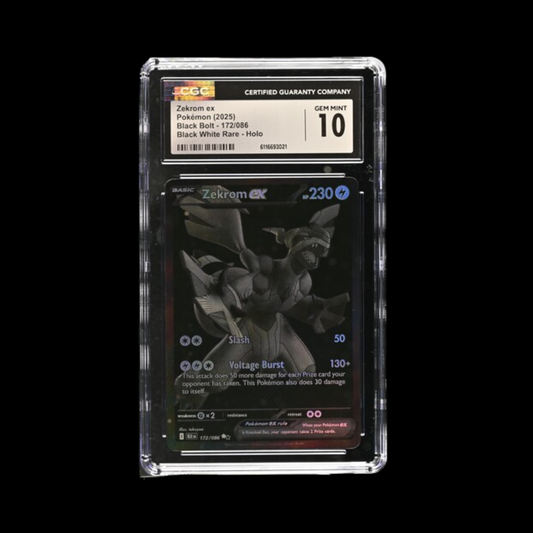 Pokemon Slab Zekrom 172 2025 CGC 10 Gem Mint