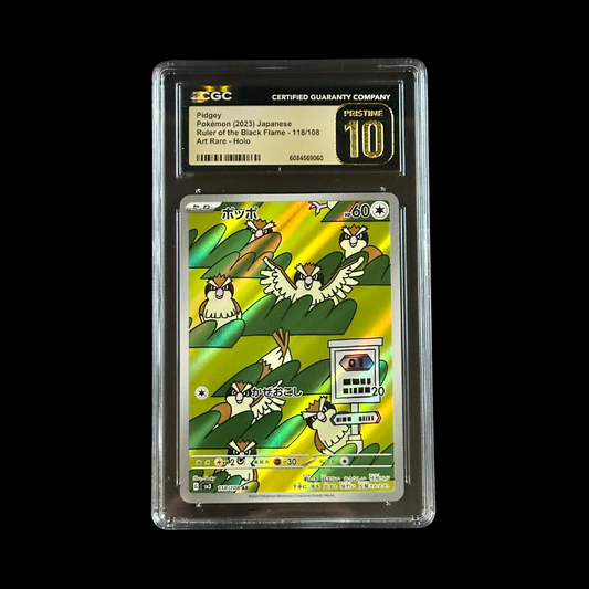 Pokemon JP Slab Pidgey 118/108 CGC Pristine 10 2023
