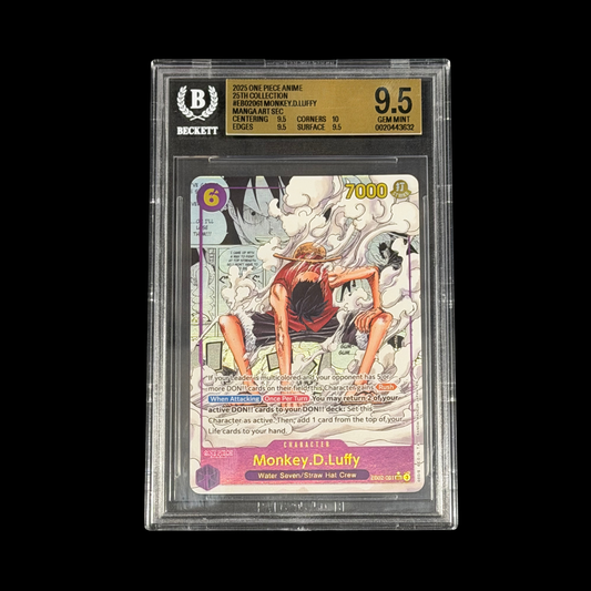 One Piece Slab Monkey.D.Luffy EB02-061 Manga BGS 9.5 Mint+ 2025