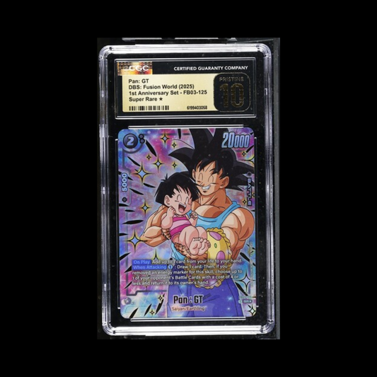 Dragon Ball Super Fusion World Slab Pan: GT FB03-125 CGC Pristine 10 2025