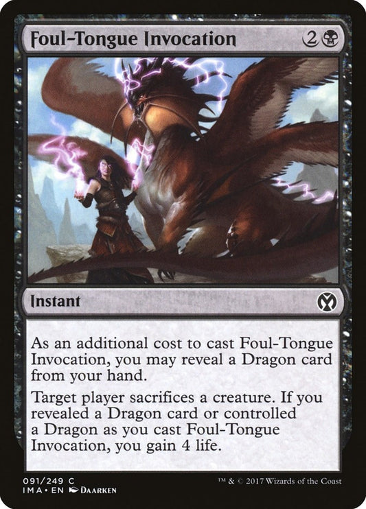 Foul-Tongue Invocation (91) (IMA)