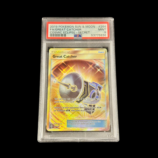 Pokemon Slab Great Catcher 264 Cosmic Eclipse PSA 9 Mint 2019