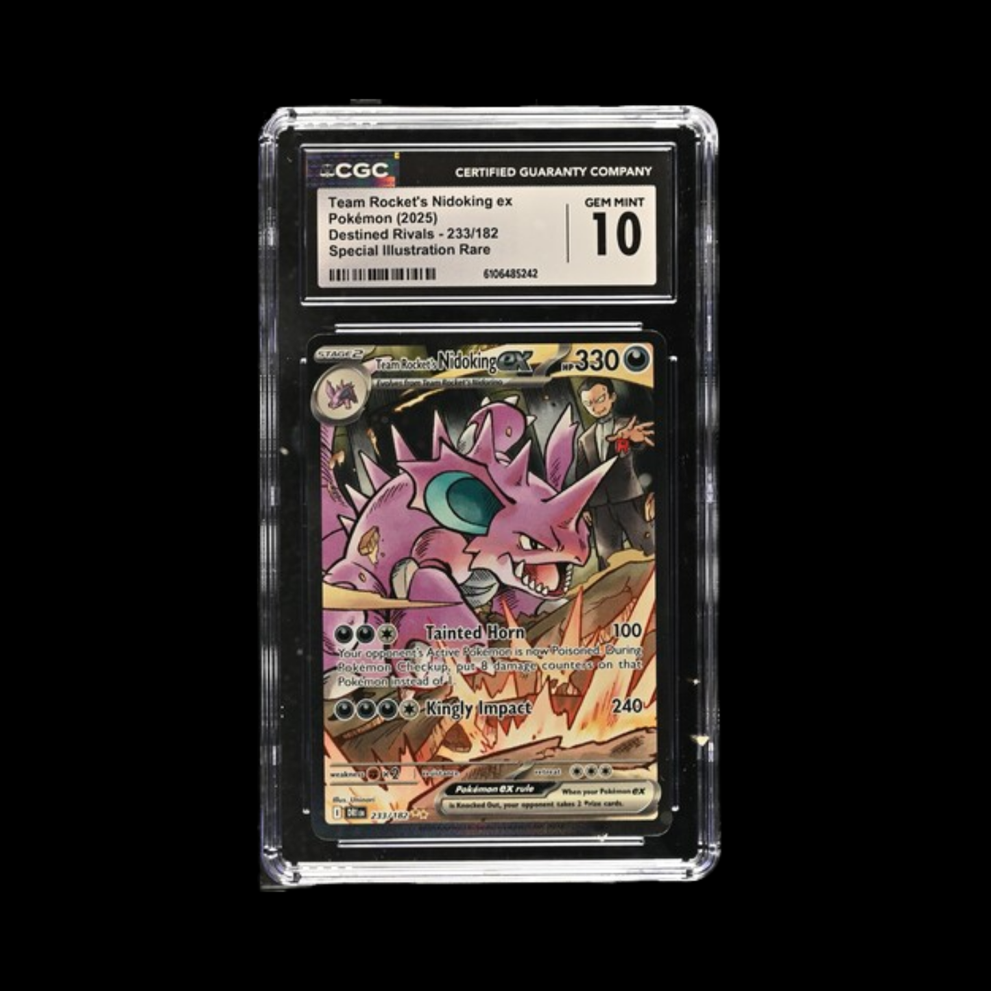 Pokemon Slab Nidoking 233 2025 CGC 10 Gem Mint