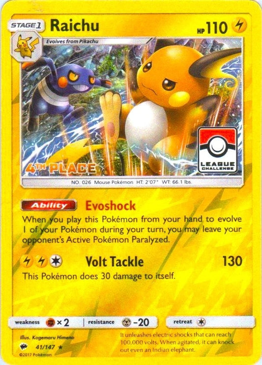 Raichu - 41/147 (League Challenge) [4th Place] (041/147) (PR)