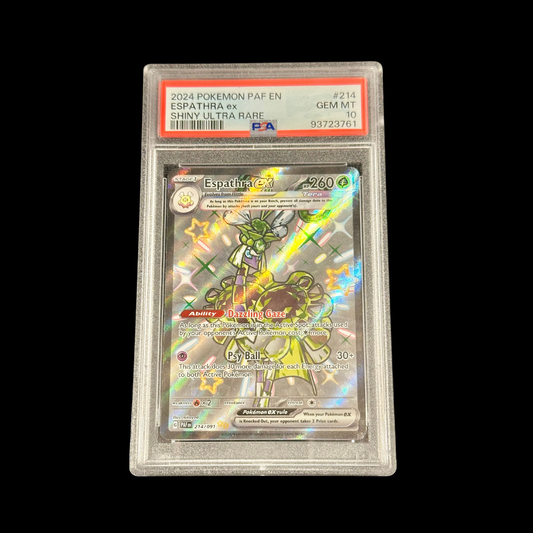 Pokemon Slab Espathra EX 214 PAF PSA 10 Gem 2024