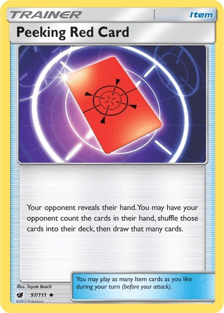 Peeking Red Card (97/111) (SM04)