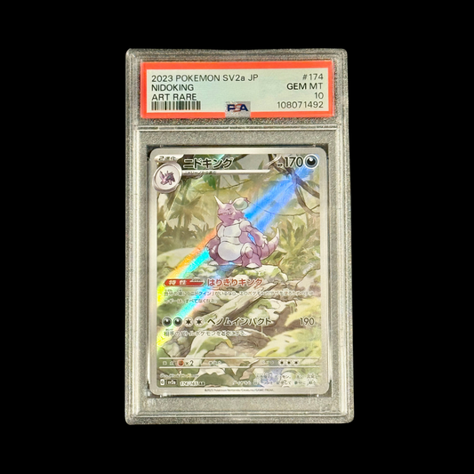 Pokemon JP Slab Nidoking 174 SV2A PSA 10 2023