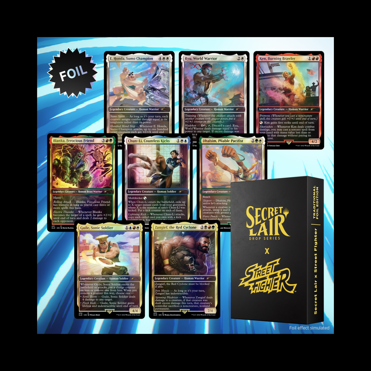 MTG Magic The Gathering Secret Lair Street Fighter Foil Edition Sealed