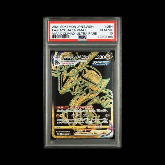 Pokemon JP Slab Rayquaza VMAX 284 PSA 10 Gem 2021