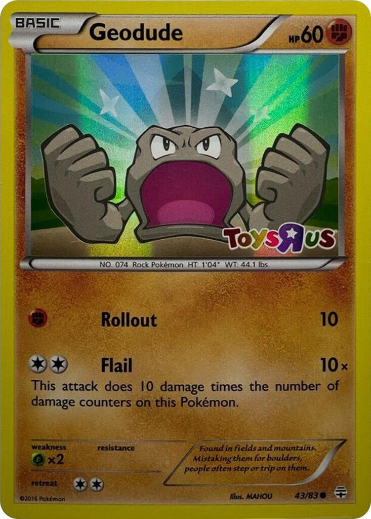 Geodude - 43/83 (Toys R Us Promo) (043/083) (MCAP)
