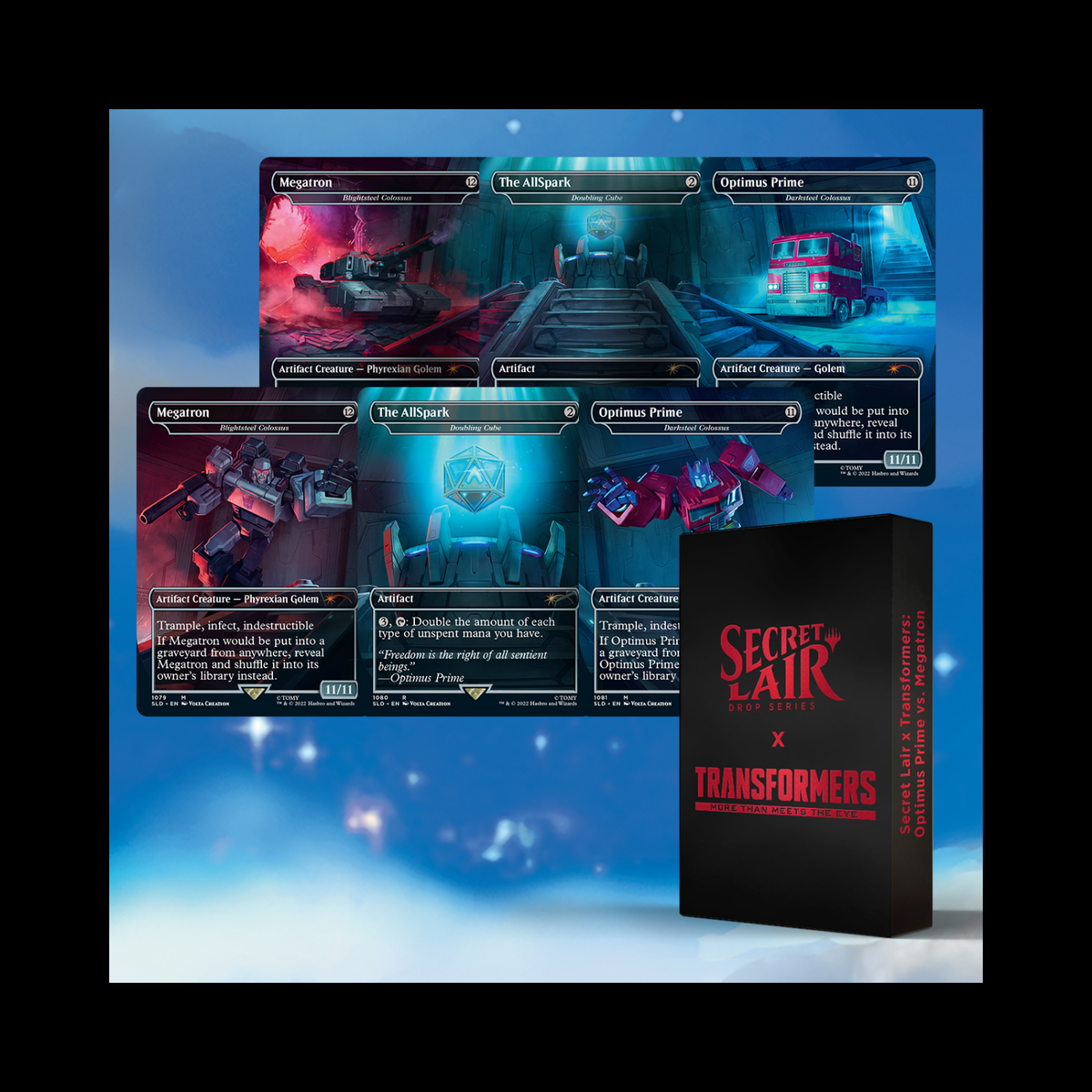MTG Magic The Gathering Secret Lair Transformers : Optimus Prime VS. Megatron Sealed