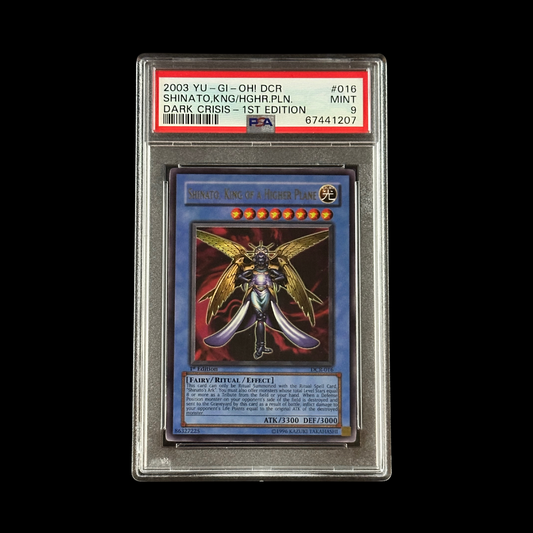 Yu-Gi-Oh! Slab Shinato King Of A Higher Plane 1st Edition DCR-016 PSA 9 Mint 2003
