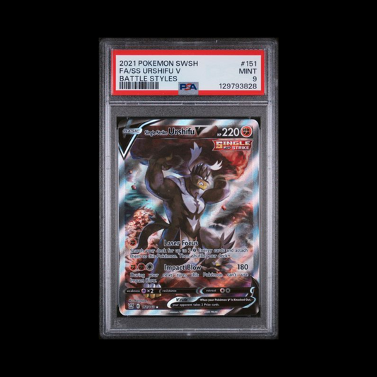 Pokemon Slab Single Strike Urshifu V 151 PSA 9 Mint 2021