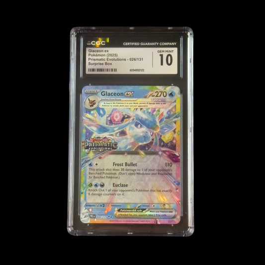 Pokemon Slab Glaceon EX 026 Stamped CGC 10 Gem 2025