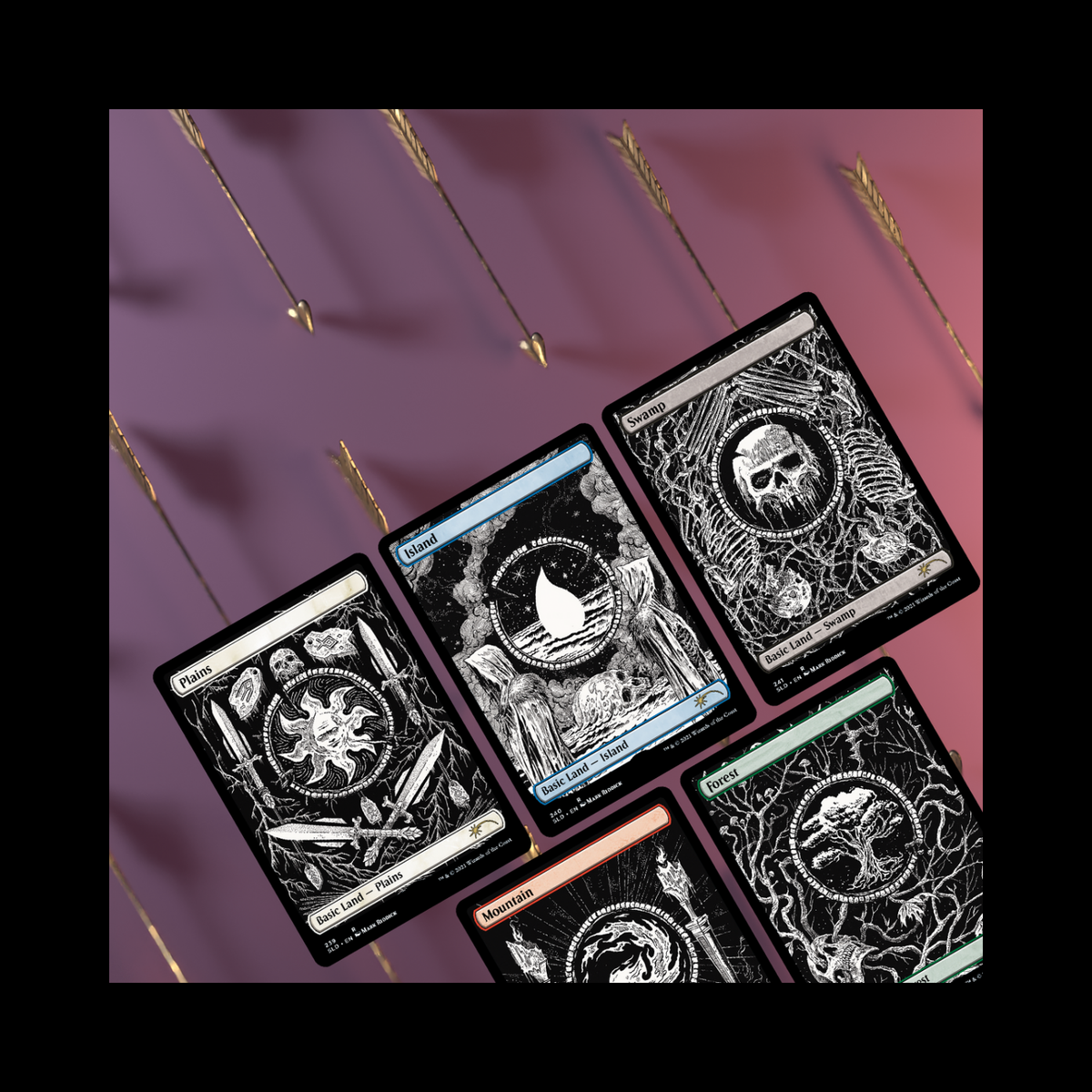 MTG Magic The Gathering Secret Lair The Unfathomable Crushing Brutality Of Basic Lands Sealed