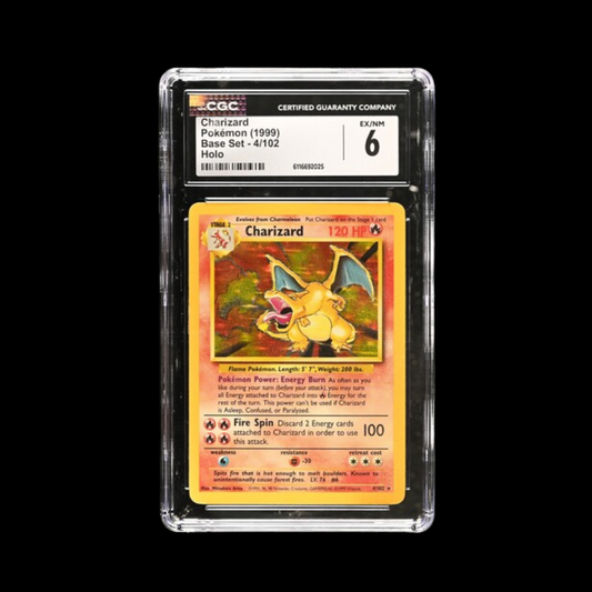 Pokemon Slab Charizard 4 Base Set Holo CGC 6 EX 1999