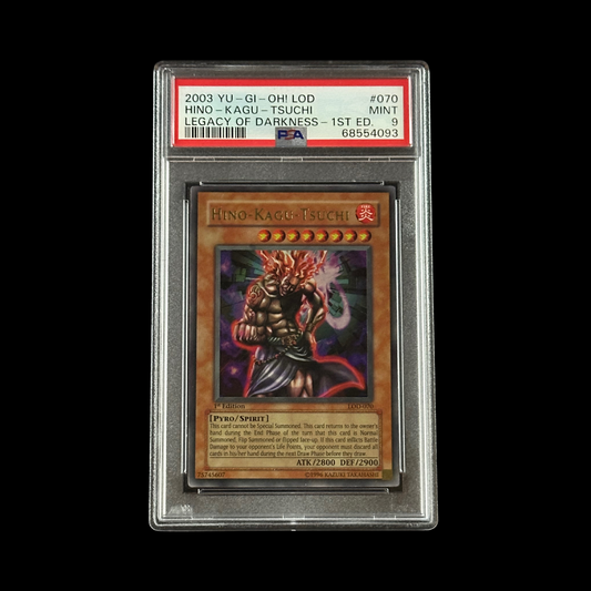 Yu-Gi-Oh! Slab Hino-Kagu-Tsuchi 1st Edition LOD-070 PSA 9 Mint 2003