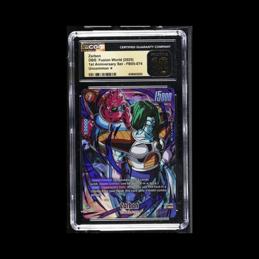 Dragon Ball Super Fusion World Slab Zarbon FB05-074 CGC Pristine 10 2025