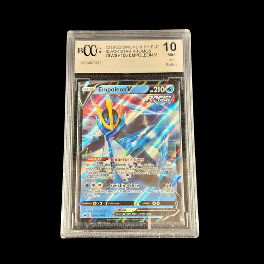 Pokemon Slab Empoleon V SWSH108 BCCG 10 Gem 2022