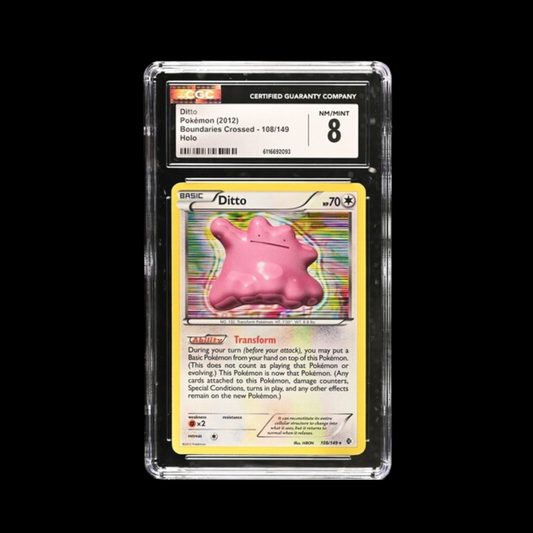 Pokemon Slab Ditto Holo 108 CGC 8 NM 2012