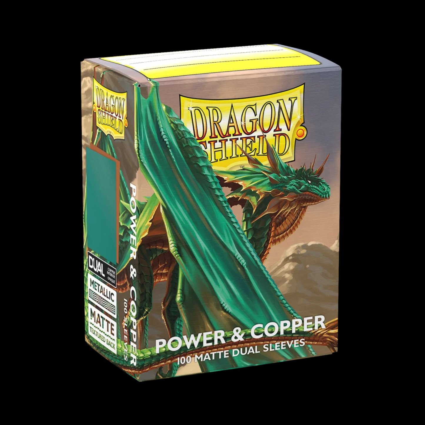 Dragon Shield Matte Dual Power And Copper Sleeves 100x