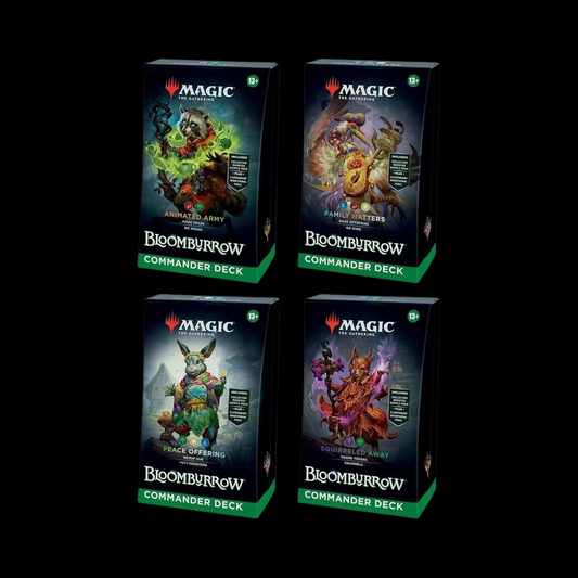 MTG Magic The Gathering Bloomburrow 4x Commander Deck Sealed Case
