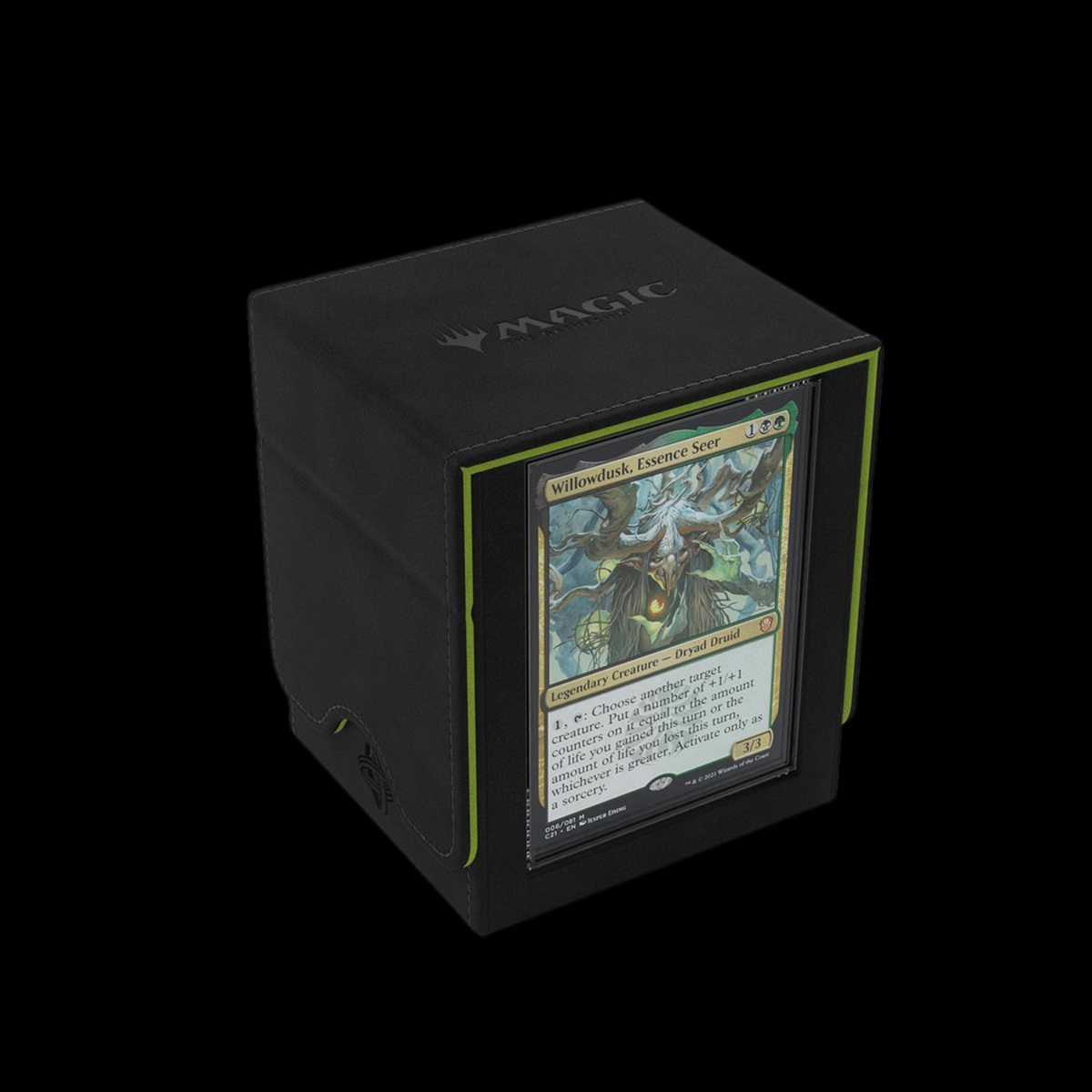 Gamegenic Squire Plus XL Deck Case Black / Green 100x