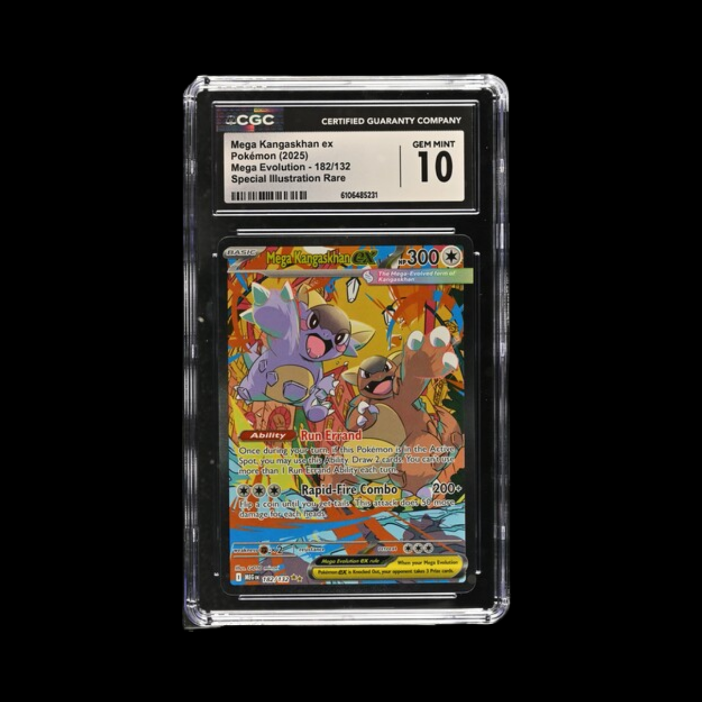 Pokemon Slab Mega Kangaskhan 182 2025 CGC 10 Gem Mint