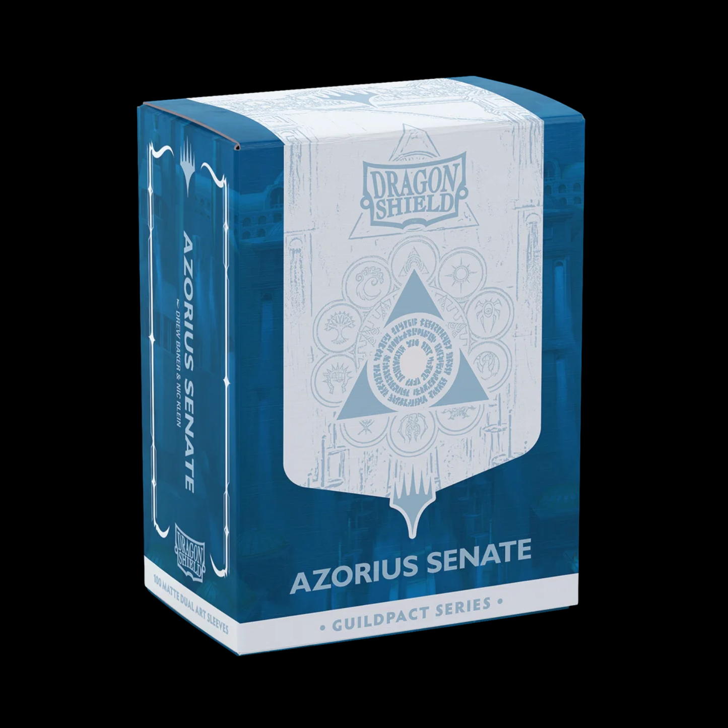 Dragon Shield Matte Dual Guildpact Series Azorius Senate Sleeves 100x