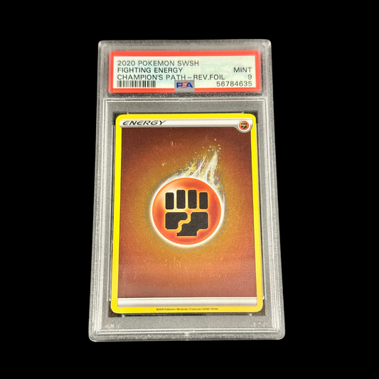 Pokemon Slab Fighting Energy Foil Champions Path SWSH PSA 9 Mint 2020